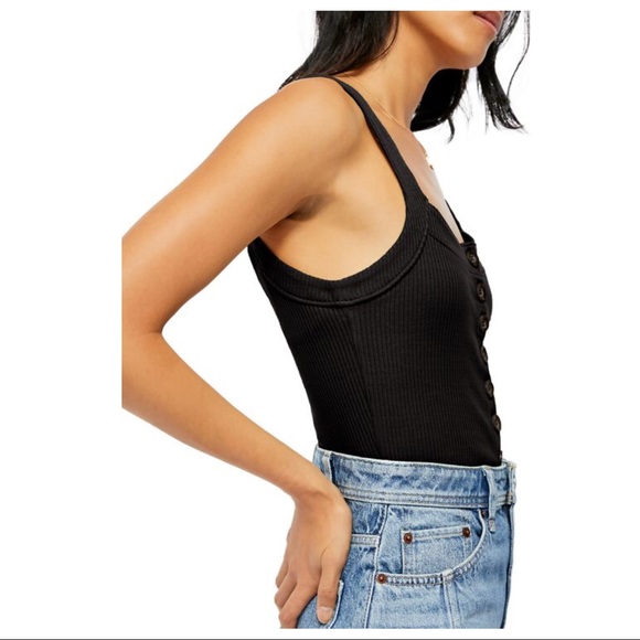 FREE PEOPLE BOHO CAMI TANK TOP SLEEVELESS TEE A2C - Picture 8 of 14